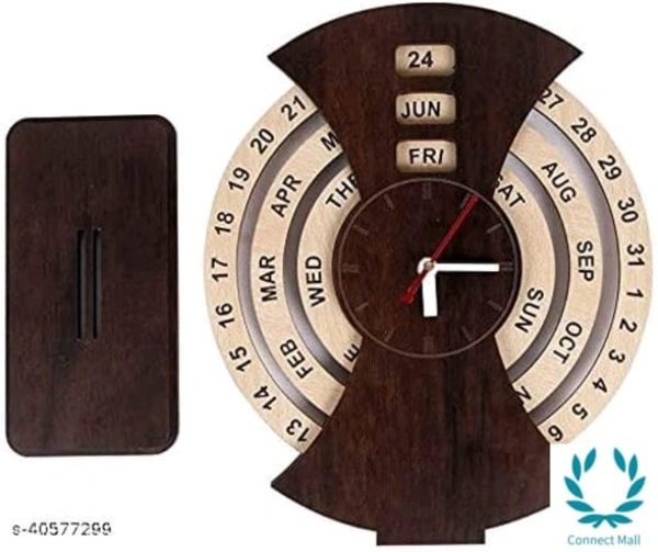 Classic  calender Clocks   - Wooden, Wall Clock, 1 piece